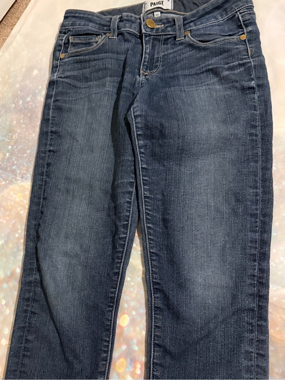PAIGE Indigo Kylie Crop Jeans size 24